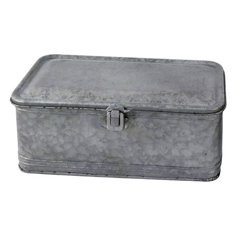 galvanized metal box with lid 4 x 8|galvanized metal box 13x7.